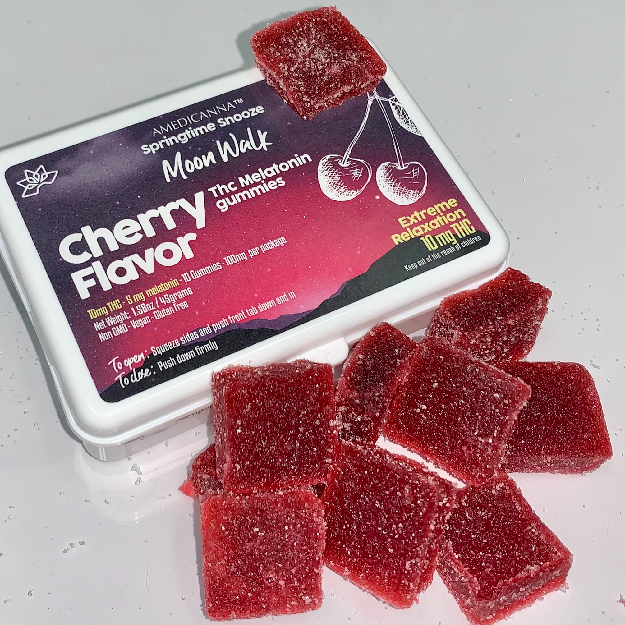 Amedicanna 100mg THC 50mg Melatonin Gummy